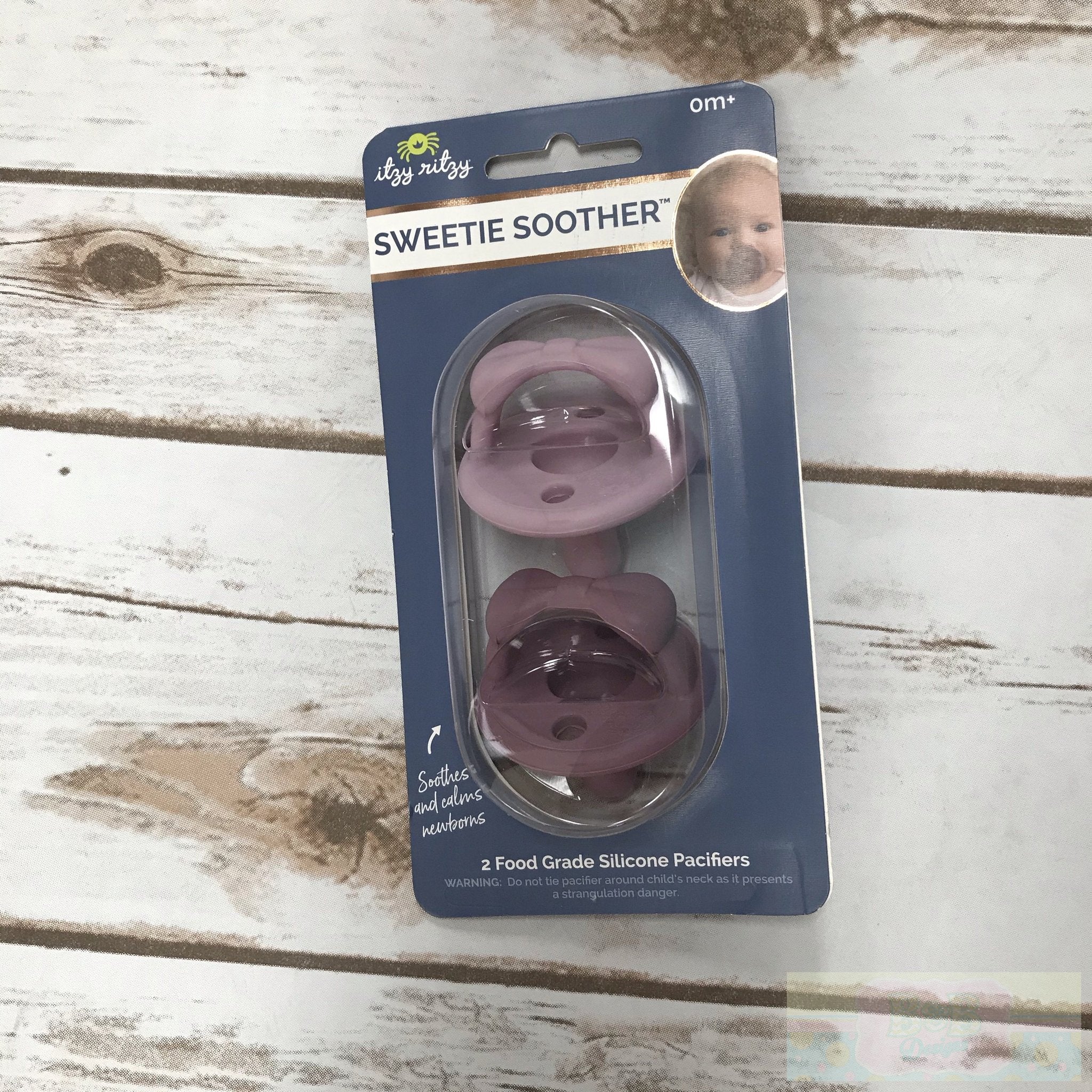 Lilac and Orchid Bows Sweetie Soother™ Pacifier Set