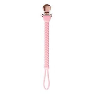 Sweetie Strap Pacifier Clip- Pink