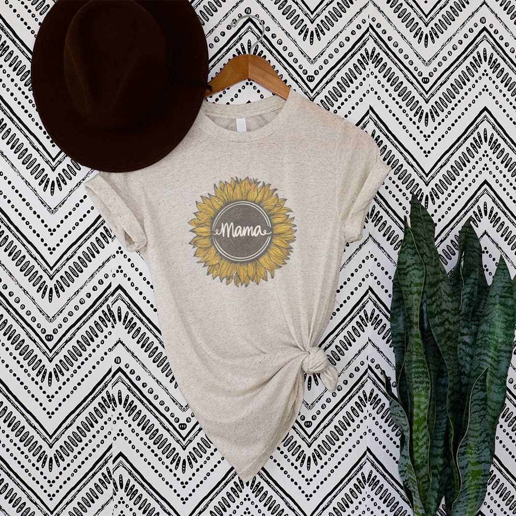 Sunflower Mama Graphic T-Shirt