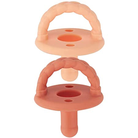 Apricot and Terracotta Sweetie Soother™ Pacifier Set
