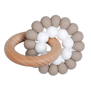 Wood & Silicone Teether Ring