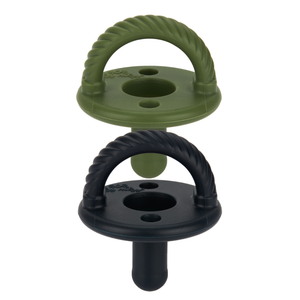 Camo and Midnight Cables Sweetie Soother™ Pacifier Set