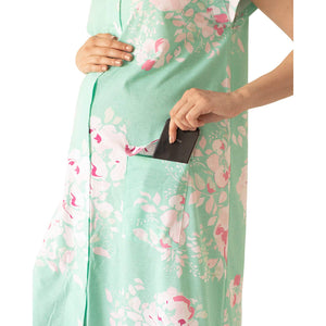 Kindred Bravely - Universal Labor and Delivery Gown In 1 Labor, Delivery- Floral