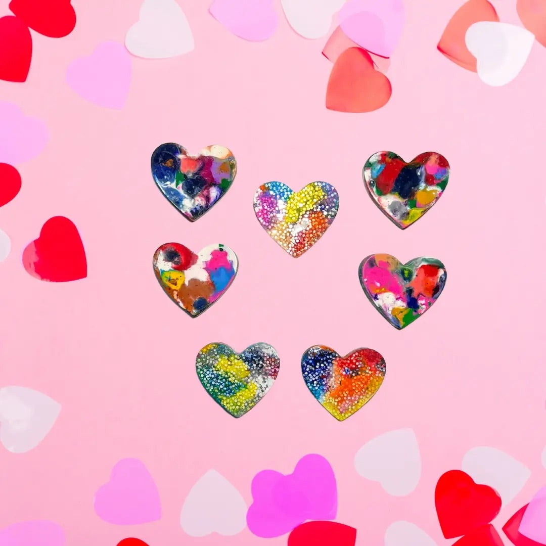 Valentine's Day Crayons - Hearts