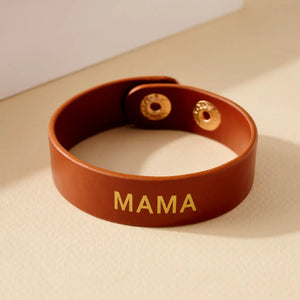 Mama Leather Bracelet - Brown