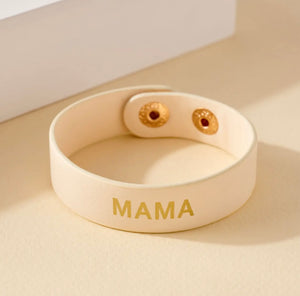 Mama Leather Bracelet - Ivory