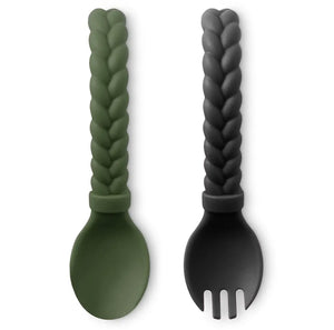 Sweetie Spoons™ Spoon + Fork Set - Camo + Midnight