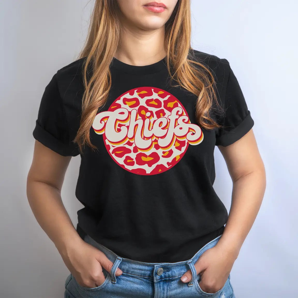 Kansas City Chiefs Retro Leopard Unisex T-shirt – Bump and Beyond Boutique